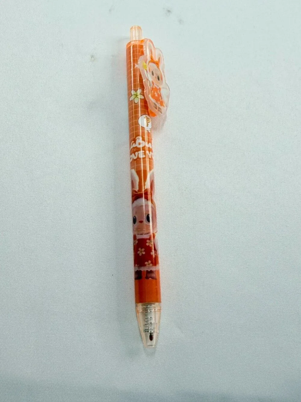 3pc Labubu Character Gel Pen Set 0.5mm Black Ink Cute Pens Stationery Blue
